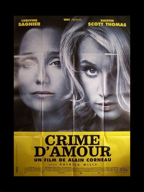 Affiche Du Film Crime Damour Cinemaffiche