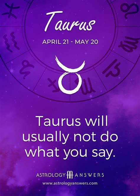 Daily Taurus Horoscope Taurus Zodiac Facts Taurus Daily Horoscope