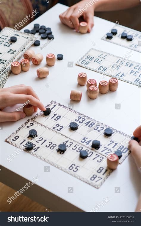 Two Children Playing Board Games Lotto Stock Photo 2201158831
