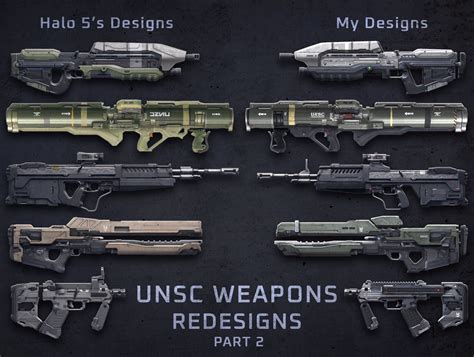 Wernissage The Art Of Halo On Twitter Unsc Weapons Redesigns