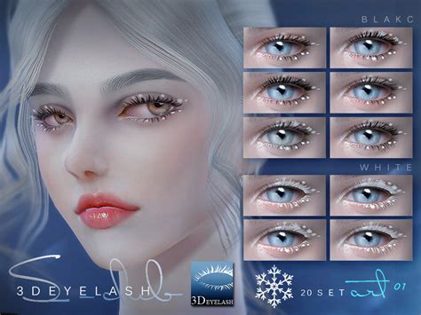 3d Eyelashes F Snow By S Club At Tsr Sims 4 Updates