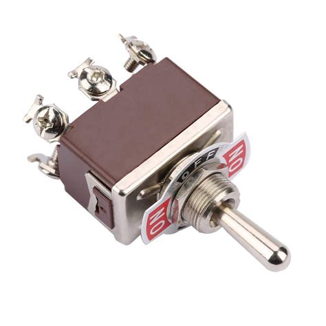 6 Pin 12mm 15a 250v Ac On Off On 3 Position Momentary Toggle Switch
