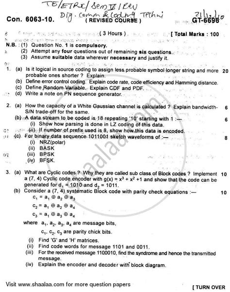 I can learn good moral values from stories read. Digital Communication and Coding Techniques 2010-2011 BE ...