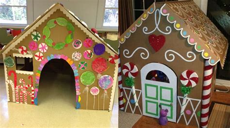 Take The Gingerbread House Up A Notch This Year With Giant Cardboard