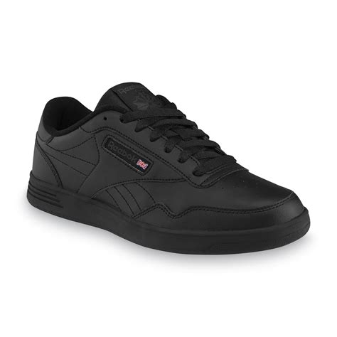 Reebok Mens Club Memt Leather Sneaker Black Wide Width Available