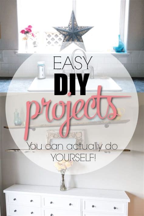 An Easy Diy Project That Is Perfect For The Kitchen And Living Room With Text Overlay
