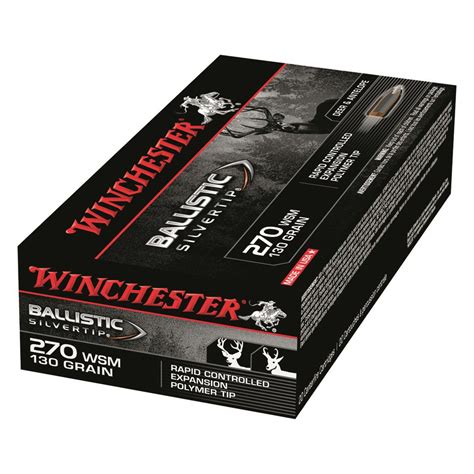 Winchester Short Magnum 270 Wsm Bst 130 Grain 20 Rounds