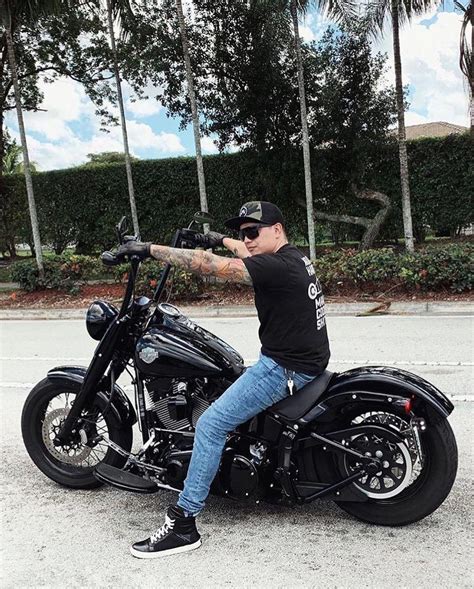 Harley Davidson On Instagram “lovely Bike 🖤🖤🖤 H D Softail Slim S