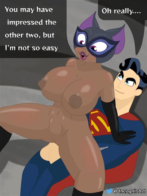 rule 34 batman series catwoman clark kent dc dc super hero girls female incognis interracial