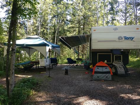 Our Campsite In Crimson Lake Provincial Park Beautiful Campground With