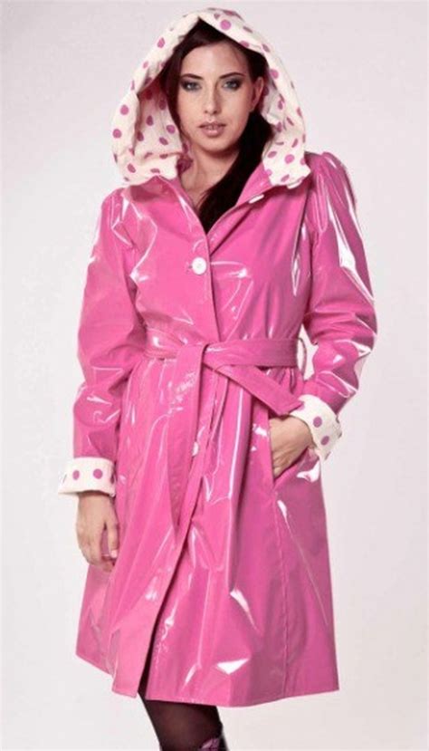 Pink Pvc Raincoat Coats Pinterest Pvc Raincoat Raincoat And Rain