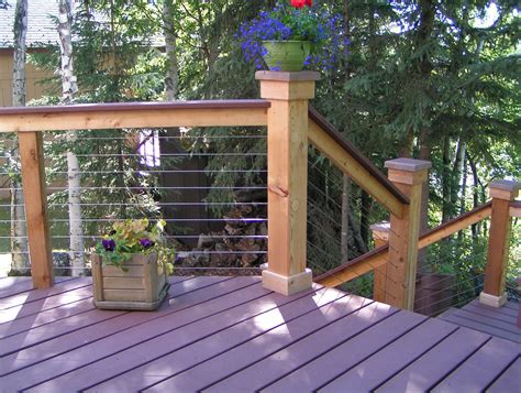 Famous How To Make Deck Railing With Cable Diys Hub