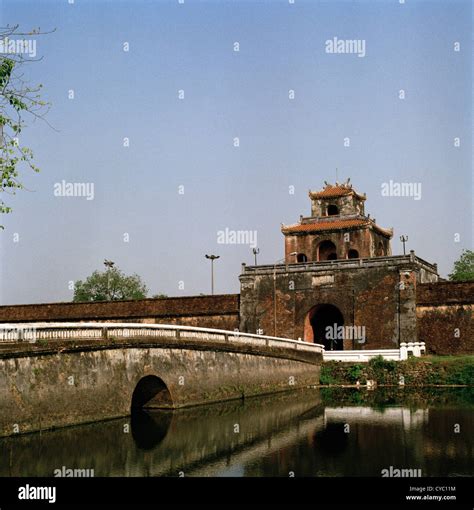 Hue Citadel Purple Forbidden City In Hue In Vietnam In Far East