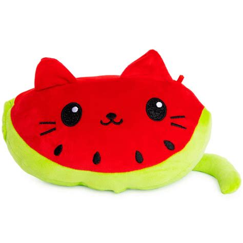 Cute Watermelon Fruit Plush Toy Toko Kain Velboa Yelvow Nylex Rasfur
