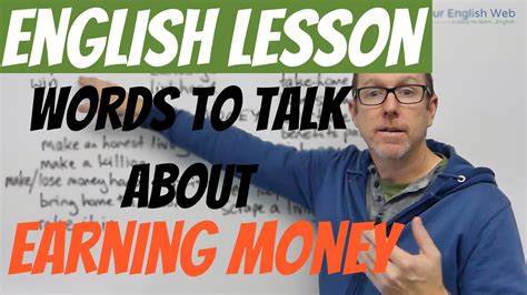 English Expressions Earning Money | Your English Web