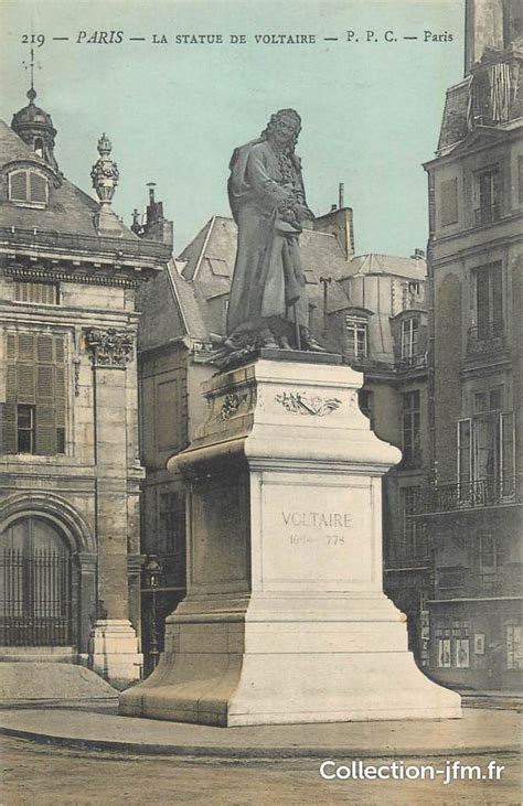 Cpa France 75 Paris 11ème La Statue De Voltaire Ecrivain 75