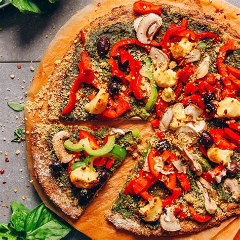 Vegan Cauliflower Pizza Crust Minimalist Baker Recipes