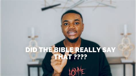 Did The Bible Really Say That Ep 1 Youtube