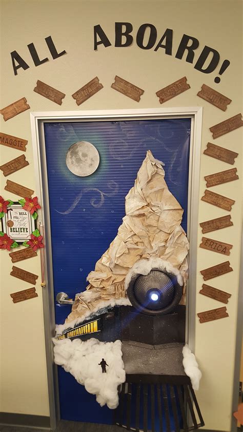 Polar Express Door Decor Diy Christmas Door Decorations Classroom