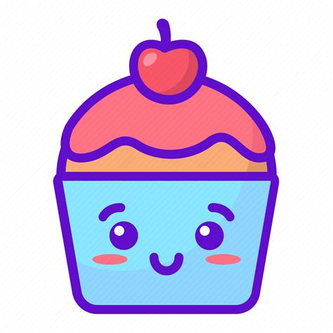 Cupcake Cute Food Kawaii Icon Download On Iconfinder