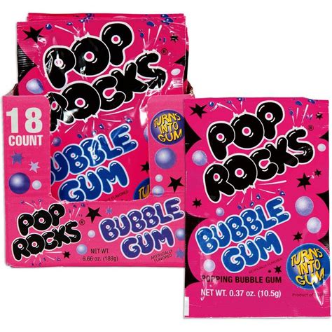 Pop Rocks Bubble Gum 24ct Party City