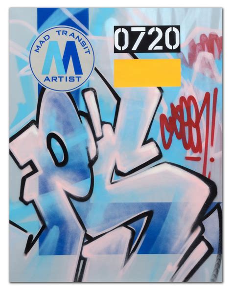 Graffiti Artist Seen Psycho Mta Aerosol On Canvas Dirtypilot