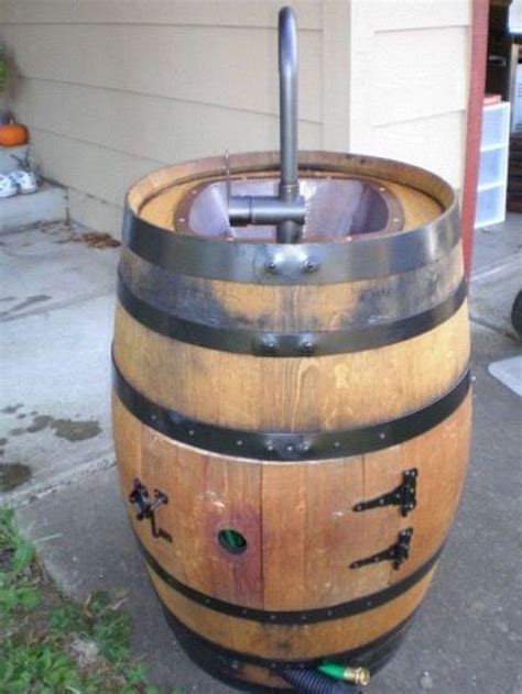 100 Awesome Diy Wine Barrel Outdoor Sink Your Projectsobn