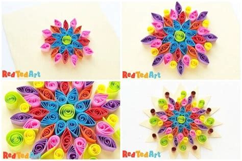 Paper Quilled Rangoli Pattern For Diwali With Kids