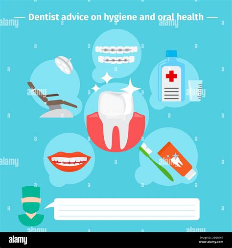 Dental Health Care And Oral Hygiene Infographic Concept Vector
