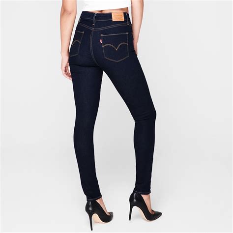 Womens Levis 721 High Rise Skinny Jeans Zip New Ebay