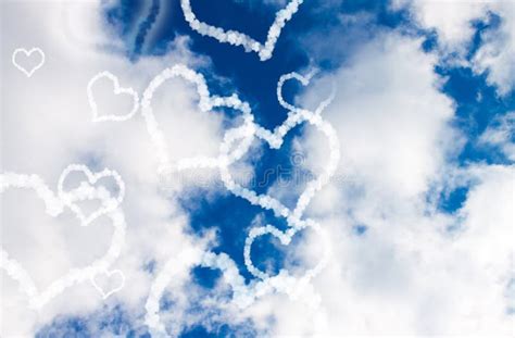 Cloud Hearts In The Sky Stock Image Image Of Solar Atmosphere 64851039