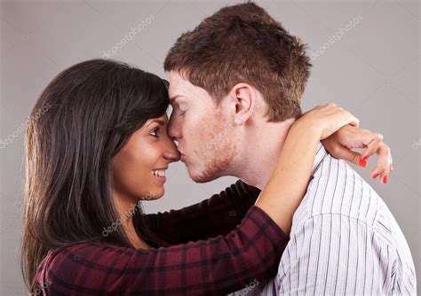Man Kissing Womans Thigh