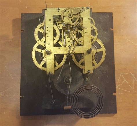 Antique Ingraham Mantel Clock Movement Parts Repair Circa 1885 No