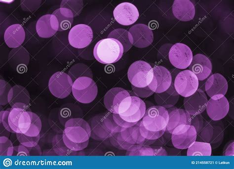 Abstract Purple Defocused Circular Light Backdrop High Quality And