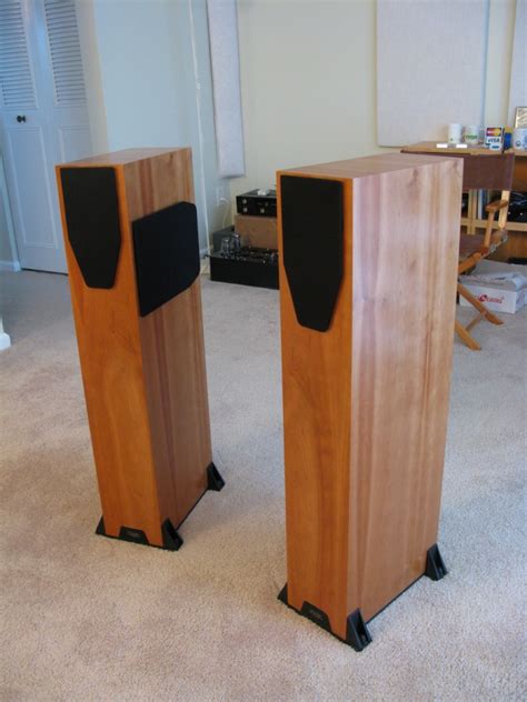 Rega Research Rs 7 Cherry 3 Way Transmission Line Speakers Audio