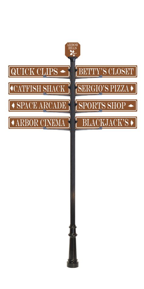 Custom Directional Street Sign Capital Streetscapes