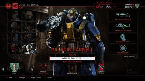 Paladin Parnell Elite Skin Evolvegame