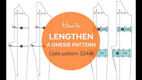 How To Lengthen A Onesie Pajama Pattern Jalie 3244 Youtube