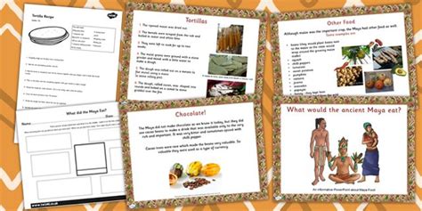 Mayan Civilization Food Lesson Teaching Pack Social Studies Maya