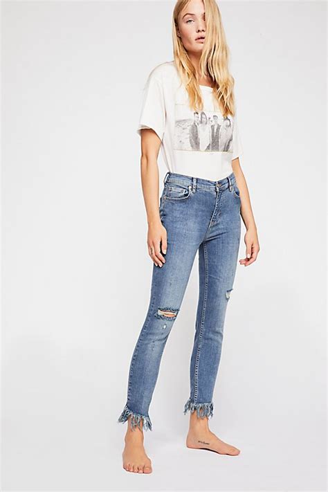 Great Heights Frayed Skinny Jeans Jeans Outfit Women Jean Outfits