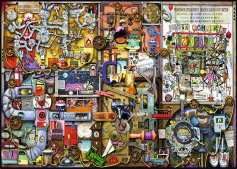 Nació en 1942 en ealing, inglaterra. The Inventor's Cupboard Jigsaw by Colin Thompson (19710-1 ...