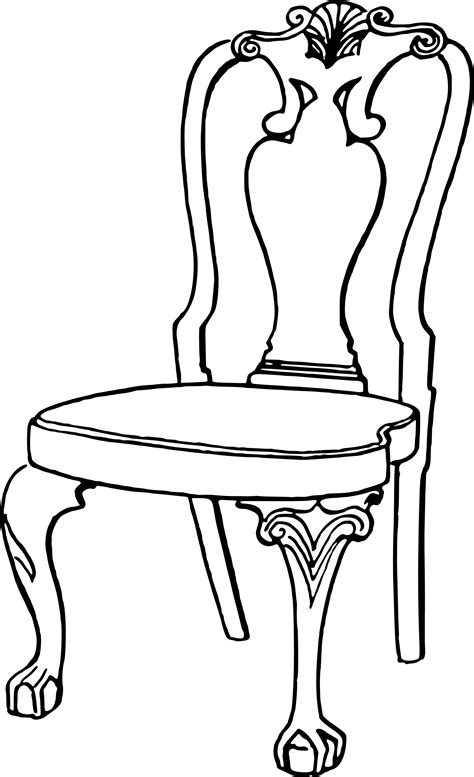 Clipart Chair Outline Clipart Chair Outline Transparent Free For