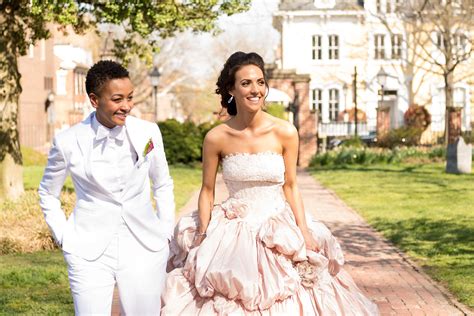 Victorian Lesbian Wedding At Historic Church In Alexandria Virginia