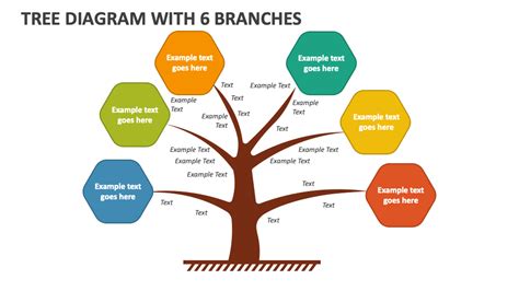 Free Tree Diagram With 6 Branches Powerpoint Presentation Slides Ppt