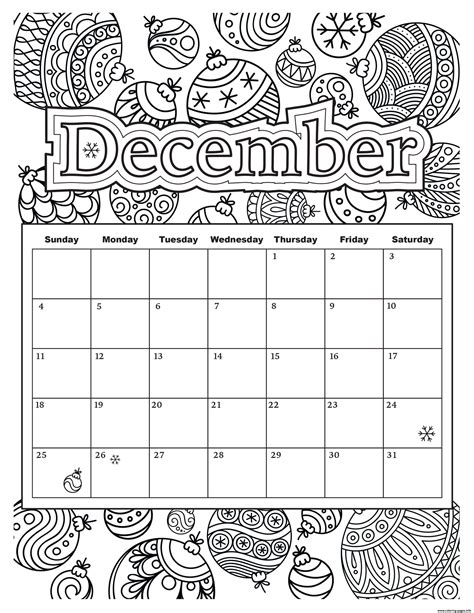 Tara hughes products i love. December Calendar Holiday Coloring Pages Printable
