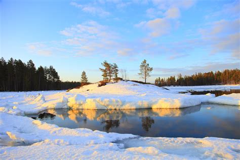 Fond Décran Paysage Lac La Nature Réflexion Neige Hiver La