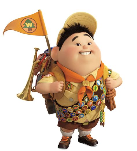 He is the deuteragonist of the story which accompanied the unintentionally accompanied the protagonist in his journey to paradise falls. Disney Characters Pixar Up Russell For Kids Wallpaper