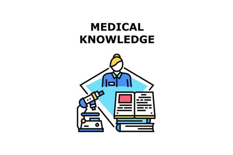 Medical Knowledge Book Concept Color Illustration By Vectorwin