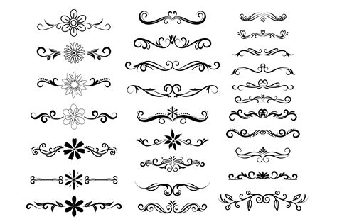 Floral Dividers Vector Pack