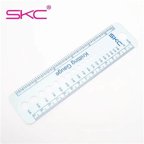 Skc High Quality Sweater Needle Ruler Gauge Circular Pin Gauge Plastic